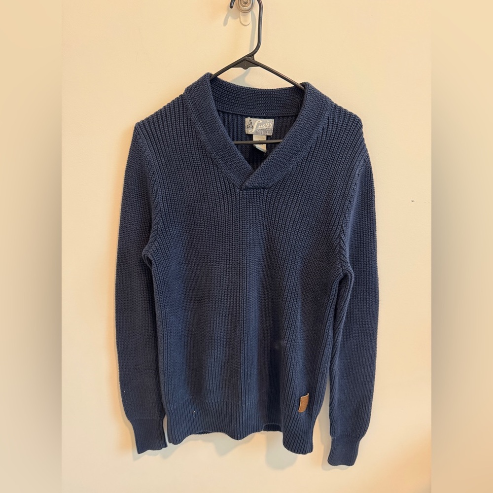 Lucky Brand Blue V-Neck Sweater